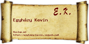 Egyházy Kevin névjegykártya