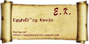Egyházy Kevin névjegykártya